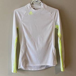 Adidas UPF Micro Mock Longsleeve White Pullover